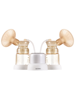 Baoneo Double Electric Breast Pump with Painless Massage, Automatic 3-in-1 Breast Milk Extractor 24mm