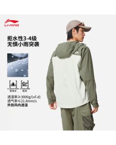 Li Ning Reflective Windproof Moisture-Wicking Water-Repellent Durable Windbreaker Jacket for Men, Autumn 2025 Running Sports Jacket AFYV001