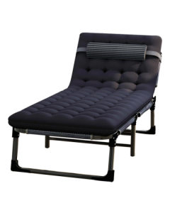 Shuangxinda Folding Bed, Lounge Chair Single Bed Office Nap Resting Bed Caregiver Bed Camping Bed 68cm Wide with Mattress B27