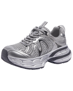 CAMEL [Same Style as Dilraba] Silver Moon 2nd Generation Dad Shoes Autumn Casual Shoes L25A283148 Grey/Silver/Black 37