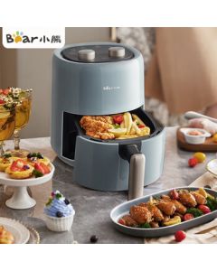 Bear Air Fryer, Multi-functional Household Electric Fryer with 3.5L Capacity, Microcomputer Touch Control, Micro Steam Air Roasting, Detachable and Easy to Clean Model QZG-E12W5