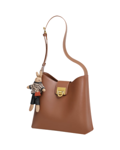 viney Genuine Leather Women's Handbag Brand Bucket Bag Luxury Shoulder Crossbody Bag Birthday Gift High-end Present for Girlfriend Wife