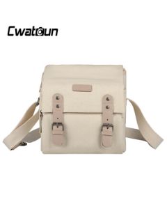CWATCUN Japanese Retro Single Shoulder Camera Bag for Photography, Compatible with Fuji, Canon, Nikon, Sony, Holds One Camera and Two Lenses