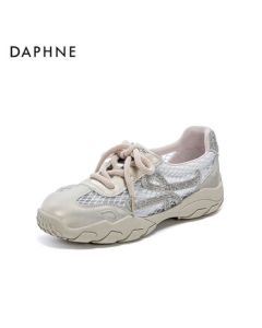 Daphne Summer New Mesh Training Shoes Casual Sneakers Women's Shoes 4025101711 Single Mesh Pink 39