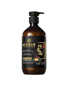 Tongrentang Black Ganoderma and Polygonum Multiflorum Shampoo, Plant Extract Nourishes Hair Roots, Scalp Care, Black & Darkening Hair Shampoo, 550ml