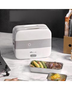 Bear DFH-B17K2 Electric Lunch Box Office Food Freshness Insulated Lunch Box Portable 1.5L with Three Stainless Steel Inner Pots Triple Pot Configuration + Double-Layer Steaming