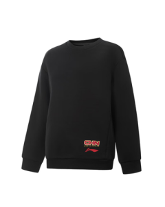 Li Ning Warm Round Neck Pullover Hoodie for Teen Boys - New Winter Comfortable and Versatile Sports Top YWDV273