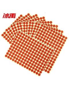Bingyu BYcc-13 Colorful Adhesive Dot Stickers, Round Marking Label Classification Stickers, Self-Adhesive Note Dots, 10mm Red (2475 Stickers)