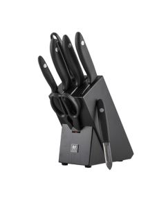 ZWILLING Knife Set Point S Kitchen Knife Set with Cleaver, Fruit Knife, Peeling Knife, Kitchen Scissors - 8-Piece Home Kitchen Utensil Collection