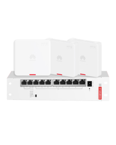 Huawei Whole-Home WiFi6 Kit - 3 Dual-Port 86 AP Panels + 8-Port Full-Power POE Switch, 3000M Wireless AP Gigabit Router AC+AP Kit (Enterprise Edition, Gold)
