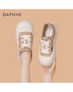 Daphne Women's Casual Shoes Summer Platform Sneakers Breathable Slip-On Shoes 4024101527 Beige Size 37