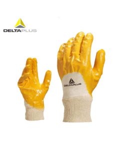 Deltaplus (DELTAPLUS) Nitrile Coated Breathable & Durable White Work Gloves 201015 Size 9 (12 Pairs)