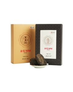 Zhongcha Brand Tea Anhua Dark Tea Golden Flower Handmade Fu Brick Tea 360g Boxed