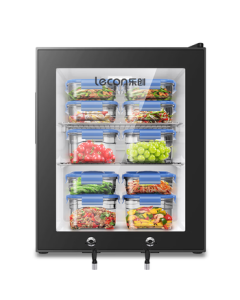 Lecon Food Sample Storage Cabinet - Kindergarten & School Canteen Use Dish Sample Refrigerator, Fruit & Vegetable Freshness Display Case with Dual Locks LC-BG-35 [Multiple Styles Available]