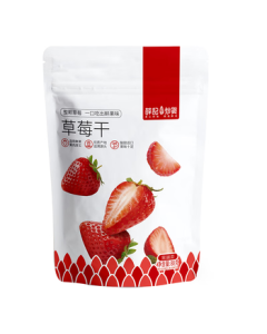 Xueji Roasted Strawberry Dried Fruit – Fresh Strawberry Specialty, Office Snack, Dried Fruit Preserves, 88g/Bag