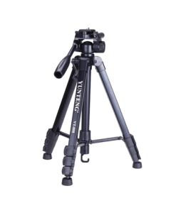 YUNTENG VT-888 Premium Portable Tripod and Head Kit for Mirrorless/DSLR Cameras and Camcorders - Ultra-Lightweight Aluminum Alloy Travel Tripod (Black)