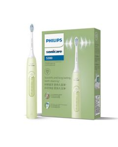 Philips (PHILIPS) DiamondClean 3 Series Electric Toothbrush with Microfoam Water Flow Technology, 5 Modes for Teeth Cleaning and Gum Care, Perfect Birthday Gift for Boyfriend or Girlfriend, HX5161/05 Matcha Green