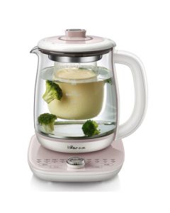 Bear (Bear) Health Pot Bird's Nest Steamer Black Tea Fruit Tea Infuser Electric Kettle Water Boiler 1.8L Glass Flower Tea Pot YSH-C18S2