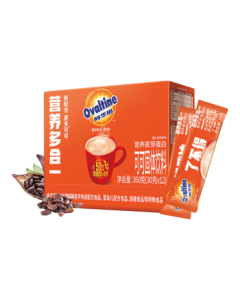 Ovaltine Cocoa Powder Portable Pack 360g (30g*12 sachets) Breakfast Meal Replacement Milk Drink Solid Beverage for Baking