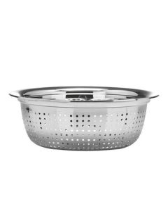 Danship Zhiyuan Extra Thick 50CM Stainless Steel Colander - Fruit Basket, Draining Basket, Rice Washing Bowl, Vegetable Strainer