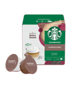 DOLCE GUSTO Starbucks Cappuccino Imported Floral Coffee Capsules (12 Pieces)