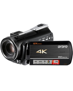 ORDRO AC5 4K Camera Professional Live Streaming Camcorder, Handheld DV with Optical Zoom, HD Digital Video Camera for Vlog, Short Video, and Conference