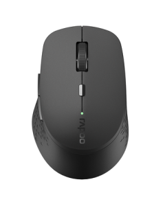 Rapoo M300G Wireless Bluetooth Mouse, Office Mouse, Silent Mouse, Portable Mouse, Ergonomic Computer Mouse, Laptop Mouse, Dark Gray