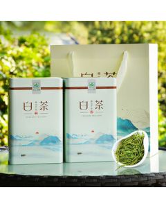 Mingshan Ecological Tea Green Tea 2025 Fresh Tea White Tea Green Tea Tender Buds 300g Dual Canister Mid-Autumn Gift