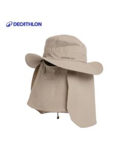 Decathlon Summer Sun Hat Foldable Breathable Wide Brim Face Cover Outdoor Travel Sun Protection Cap-4084637