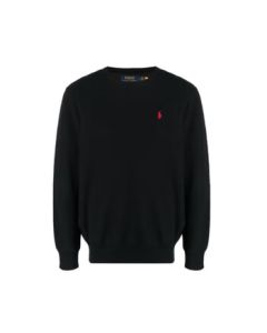 Polo Ralph Lauren Men's Casual Round Neck Long Sleeve T-Shirt Sweatshirt 710918163 003 Black S