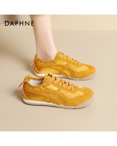 Daphne Retro Breathable German Training Shoes Women's Spring New Flat Casual Sneakers 4025101273 Yellow 39