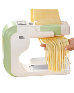 Liven (Liven) Noodle Maker for Home Use, Wireless Electric Pasta Machine with Two Molds for Thick/Thin Noodles, Wonton Wrappers, Dumpling Wrappers, and Pasta Press, with Battery Level Display YMJ-D641