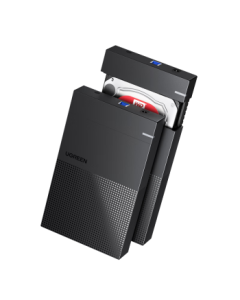 UGREEN USB 3.0 External Hard Drive Enclosure for 2.5/3.5 Inch SATA HDD SSD, Compatible with Laptop Desktop SATA Interface Solid State & Mechanical Hard Drives
