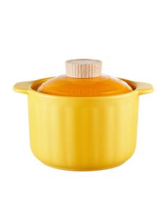 Chu Da Huang Pumpkin Ceramic Pot NG42B