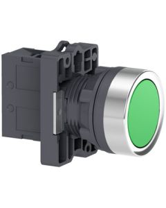 Schneider Electric Flat Reset Button Green 1NO XA2EA31