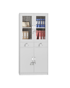 NAIGAO File Cabinet, Metal Office Cabinet, Document Storage Cabinet, Voucher Cabinet, Employee Archive Cabinet, Bookcase, Medium Two-Drawer File Cabinet