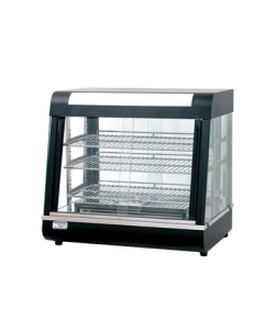 Lecon Commercial Insulated Display Cabinet, Tart Warmer, Hamburger Fried Chicken Hot Food Warmer, Food Display Cabinet, Direct Heating Three-Tier Front and Rear Door WK-60-1