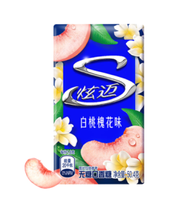 Stride Sugar-Free Chewing Gum White Peach & Locust Flower Flavor 28 Pcs 50.4g, Freshens Breath, Leisure Snack [Snack Plaza]