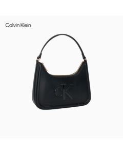 Calvin Klein Women's Bag 25 Fall/Winter New Elegant Casual Commuter Style CK Letter Shoulder Handbag Underarm Hobo Bag Gift
