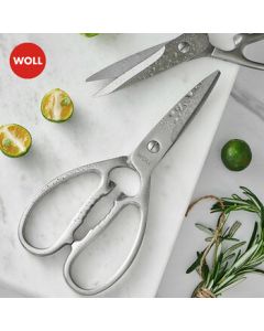 WOLL All-Steel Scissors Household Stainless Steel Multi-Function Scissors Chef's Heavy-Duty Utility Scissors