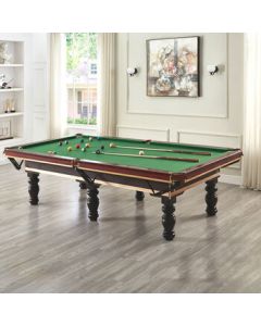 Feng Qi Ying Standard Premium Competition Pool Table for Home Use, Adult American-style Black 8 Pool Table, 8-Foot Six-Leg Upgrade Version