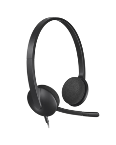 Logitech H340 Enterprise-Grade Stereo USB Headset for Computer/Laptop with Microphone - Black [Group Order Discount]