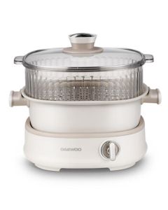 Daewoo (DAEWOO) Electric Hot Pot Multi-Function Split-Type Steaming and Boiling Multi-Purpose Pot DYHG-8530 White Earl White