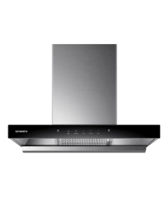 Skyworth Range Hood, European-Style Top Suction T-Type 21 Cubic Suction Power, Home Appliance with Grade 1 Energy Efficiency, Self-Cleaning, Wave-Sensing Smart Control Y1R