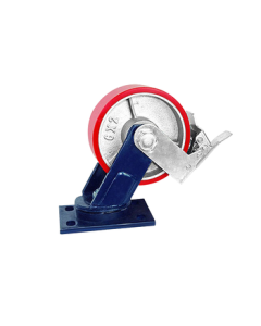 Bing Yu BJjj-269 Heavy-Duty Caster High Load Capacity Wheel Quiet Cart Wheel Swivel Brake Wheel 8-Inch (Load Capacity 1000KG)