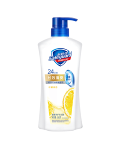 Safeguard Healthy & Refreshing Shower Gel Lemon Scent 550g, Moisturizing & Long-Lasting Fragrance Body Wash, Random Old or New Packaging
