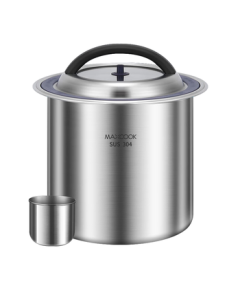 Maxcook Rice Storage Container 304 Stainless Steel Sealed Grain Storage Bin 12.5KG MCX5707