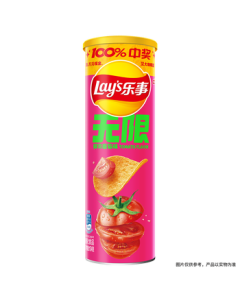 Lay's Infinite Potato Chips - Rich Tomato Flavor 104g Canned Puffed Snack Food