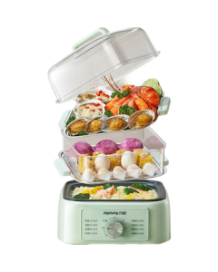 Joyoung Electric Steamer, Multi-Purpose Cooker, Electric Hot Pot, Household Electric Pot for Steaming Buns and Crabs, 3-Tier Large Capacity Multi-Functional Pot GZ105