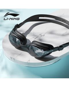 LI-NING Swimming Goggles Waterproof Anti-Fog Unisex HD Swim Glasses LNJT224-10 Midnight Black